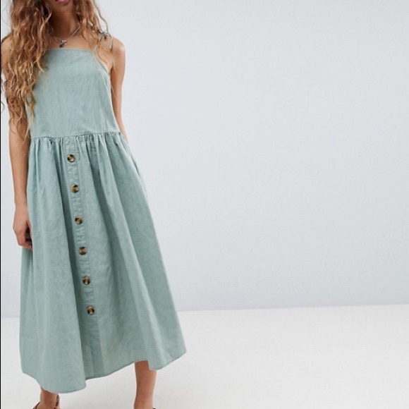 ASOS Dresses & Skirts - 🌟FLASH SALE🌟ASOS 🌿Cotton midi button down.
